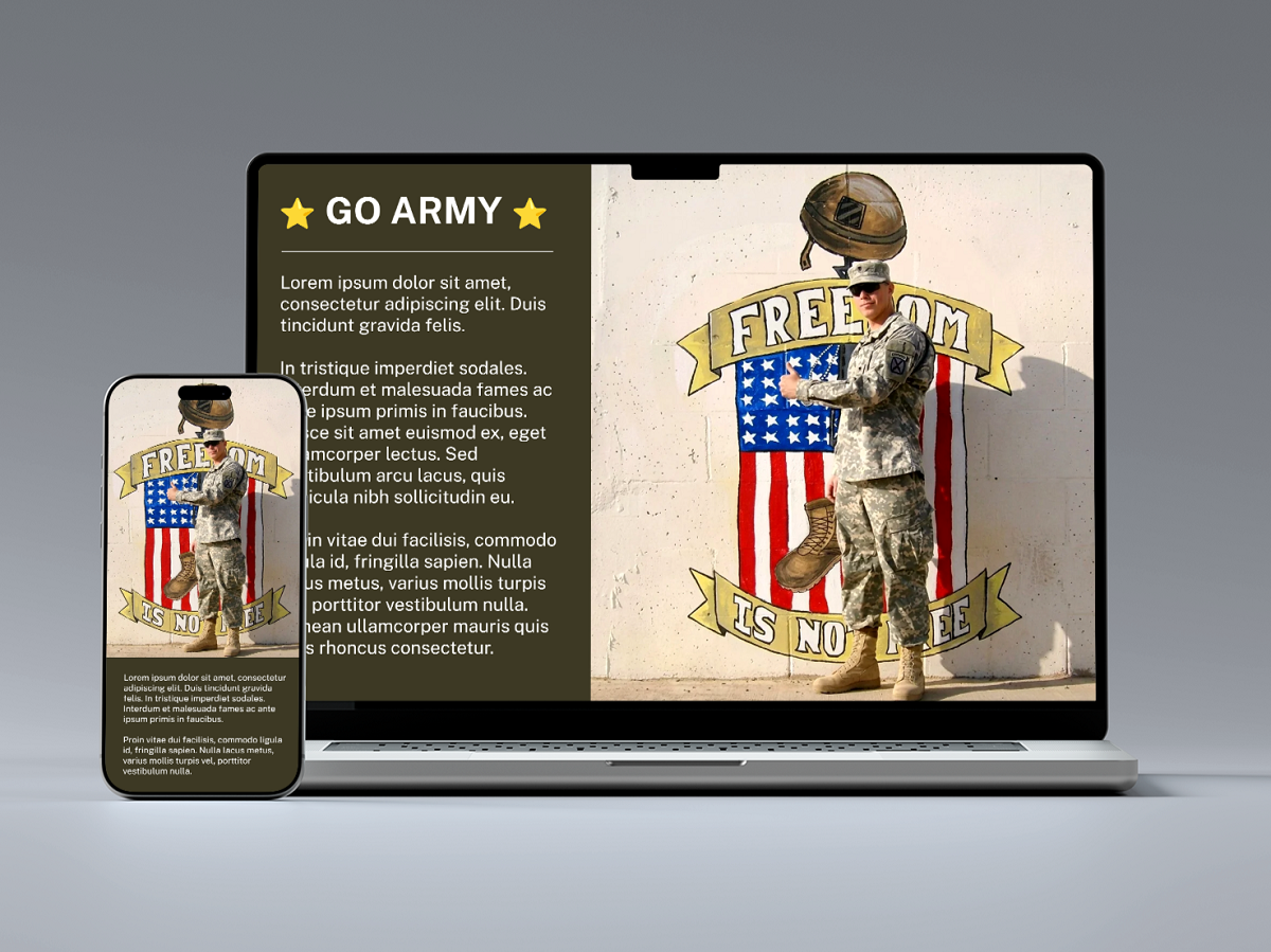 Custom Business Web Design and Marketing Layout